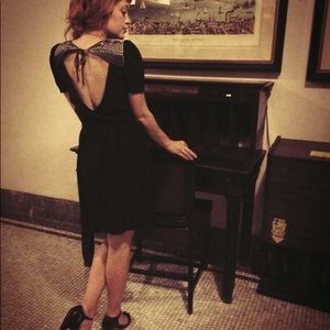 Black Sessun open back dress